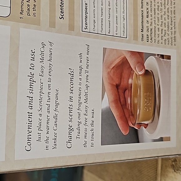 Yankee candle melt cup warmer - Picture 4 of 5